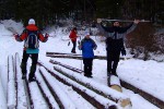 Лежащие брёвна - инструмент для отработки переправы, 31 января 2010
