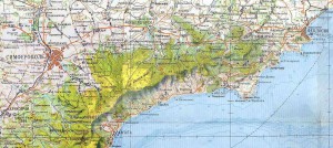 Карта путешествия по Восточному Крыму